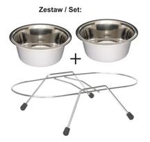 Barry King 2x metaliniai dubenys ant stovo 0,9L
