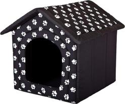 Guolis-būda Hobbydog R3 pėdutės, 52x46x53 cm, juodas
