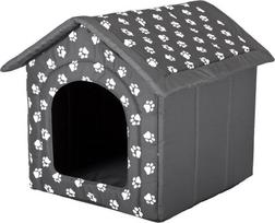 Guolis-būda Hobbydog R5 pėdutės, 70x60x63 cm, pilkas