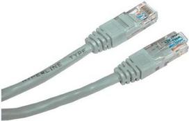 tinklo lan kabelis utp, cat.5e, rj45 m - rj45 m, 2 m, neekranuotas, pilkos spalvos, logotipas, lizdinė plokštelė