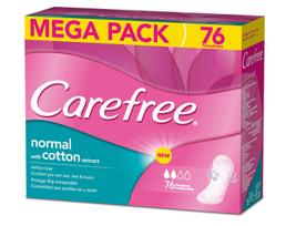 Higieniniai Įklotai CAREFREE Cotton, 76 vnt.