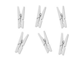 Mediniai segtukai, balti, 3 cm, 1 pak/20 vnt