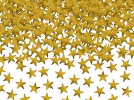 Konfeti Stars, aukso spalvos, 1 cm, 1 pak/30 g
