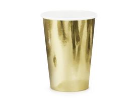 Popieriniai vienkartiniai puodeliai Gold 220 ml (1 pak / 6 vnt)