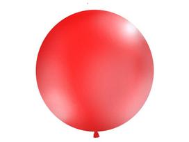 Didelis balionas 100 cm round Pastel, raudonas