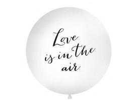 Didelis balionas 100 cm Love is in the air, baltas