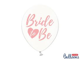 Balionai 30 cm Bride to be, skaidrūs, 6 vnt.