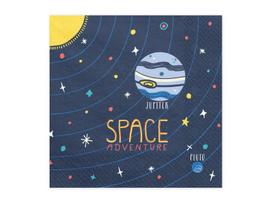 Popierinės servetėlės Space Party, mėlynos, 33x33 cm, 1 pak/20 vnt