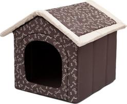 Guolis-būda Hobbydog R1 kauliukai, 38x32x38 cm, rudas