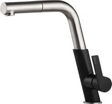Virtuvinis maišytuvas Deante Silia Black/Steel