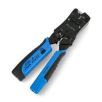 Lanberg NT-0203 profesionalus užspaudimo įrankis su testeriu 2in1, skirtas RJ45 ir RJ11 kištukams