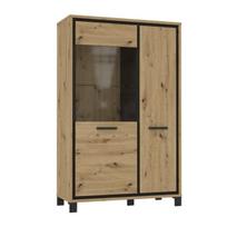 Vitrina Forte Trondheim 2D, rudos spalvos/juoda