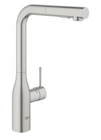 Grohe Essence virtuvės maišytuvas aukštu snapeliu, pilnu pasukimo diapazonu ir ištraukiamu dušeliu 30270DC0