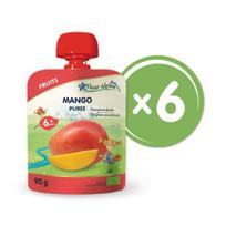 „Mango" ekologiška tyrelė FLEUR ALPINE, nuo 6 mėn., 90 g x 6 vnt