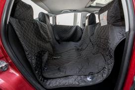 Hobbydog automobilio sėdynių užtiesalas su šonais ir velcro juosta, juodas, 190x140 cm