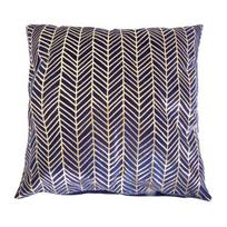 My Home dekoratyvinės pagalvėlės užvalkalas Velvet Blue Herringbone