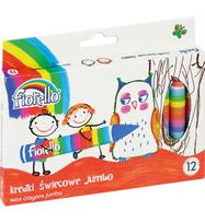 Vaškinės kreidelės JUMBO, Fiorello, 12 spalvų