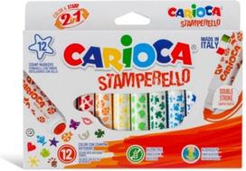 Flomasteriai su antspaudukais Carioca, 12 spalvų