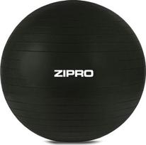 Gimnastikos kamuolys Zipro su pompa, juodas