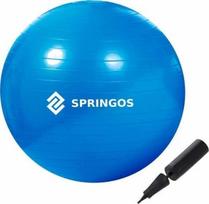 Gimnastikos kamuolys Springos, 85 cm, tamsiai mėlynas
