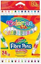 Flomasteriai Colorino, dvipusiai, 24 spalvų
