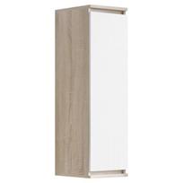 Vitrina-spintelė NORE CLP W30, ąžuolo spalvos/balta