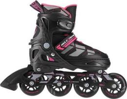 Riedučiai-pačiūžos Nils Extreme NA11002, juodi/rožiniai, L (39-42)