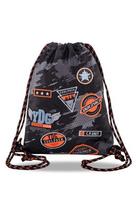 Maišelis-kuprinė sportinei aprangai CoolPack Sprint Badges B Black B73152, su aplikacijomis