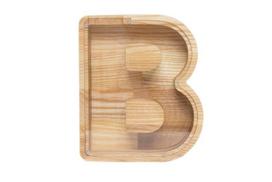 Medinė taupyklė raidė "B"