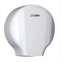 Tualetinio popieriaus dozatorius 300 m. LOSDI ABS baltas Ø 45 Elegance