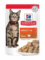 Hill's Science Plan Adult ėdalas katėms su kalakutiena, 12x85 g