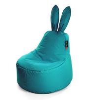 Vaikiškas sėdmaišis Qubo™ Baby Rabbit Aqua, gobelenas, žalias