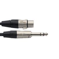 Stagg REAN XLR/f - 6.35mm Jack TRS, 1m