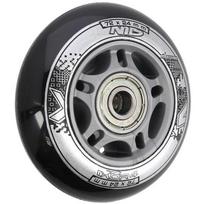 Ratukai riedučiams Nils 82A N, juodi, 72x24 mm