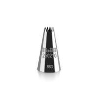 Torto purškimo antgalis, 4mm, standus zigzago formos dangtelis