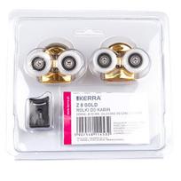 Dušo kabinos viršutiniai ratukai Kerra Z 8 Gold, 2 vnt