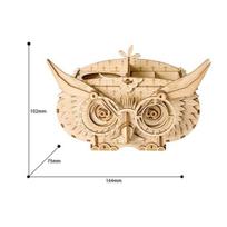 Robotime Owl Storage Box 3D Dėlionė, 61 vnt