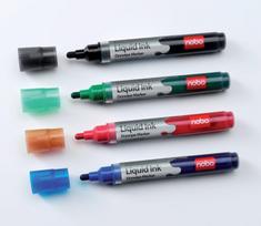 Žymeklių rinkinys baltai lentai Nobo, 4 spalvos