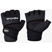 Treniruočių pirštinės Spokey LAVA, juodos, XL