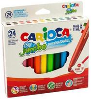Flomasteriai Carioca Jumbo, 24 spalvų