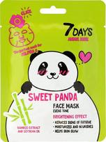 Skaistinanti kaukė veidui 7 Days Animal Sweet Panda, 28 g
