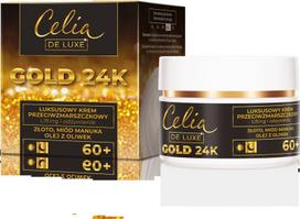 Naktinis veido kremas nuo raukšlių Celia Gold 24k Luxurious anti wrinkle cream 60+, 50 ml