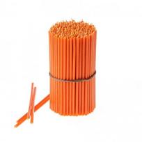 50 vnt. Bičių vaško žvakių "Danilovo" oranžinės spalvos, 143 g No140