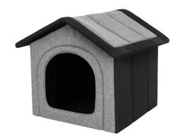 Guolis-būda Hobbydog Inari Light Grey Black, 44x38 cm