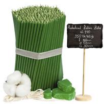 Bažnytinės žvakės Diveevo „Žalias" 1 kg N140, 350 vnt.