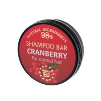 Kietas plaukų ir kūno šampūnas "cranberry" (in aluminium jar) Saules Fabrika, 60g