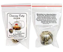Blooming tea "Dancing Ruby" - Žydiniti arbata "Šokantis Rubinas", 3 vnt.