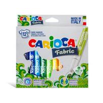 Flomasteriai piešimui ant audinių Carioca, 12 spalvų