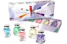 Rinkinys Charrier Parfums "Parfums de Luxe" moterims: Eau du Désert EDP, 12 ml + Folie de Femme EDP, 12 ml + Miss Charrie EDP, 12 ml + Vagabond EDP 12 ml + Wizzy, 12 ml
