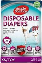 SIMPLE SOLUTION diapers vienkartinės kelnaitės kalytėms, XS
